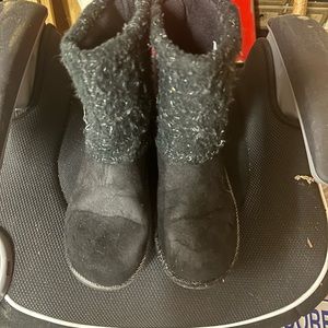 Sonoma Girls Boots-Black/Silver-Girls size 3